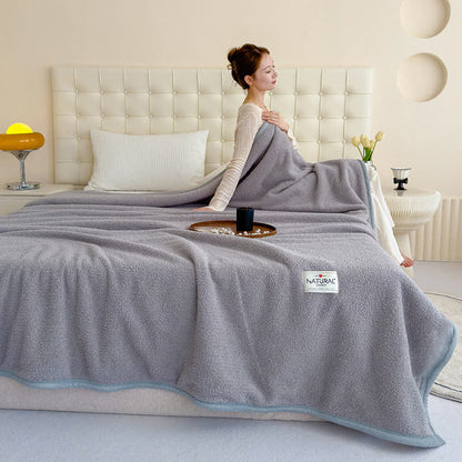 Coperta calda in pile bifacciale