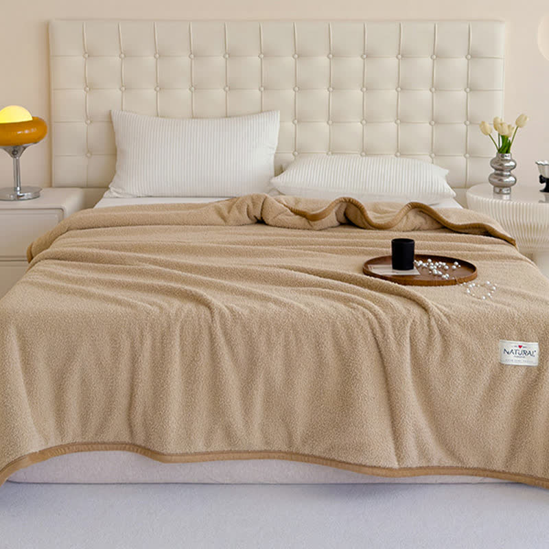 Coperta calda in pile bifacciale