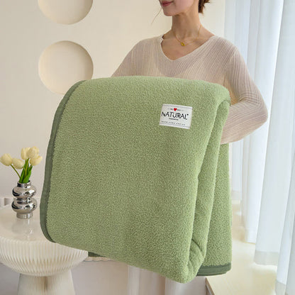Coperta calda in pile bifacciale