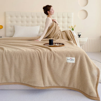Coperta calda in pile bifacciale