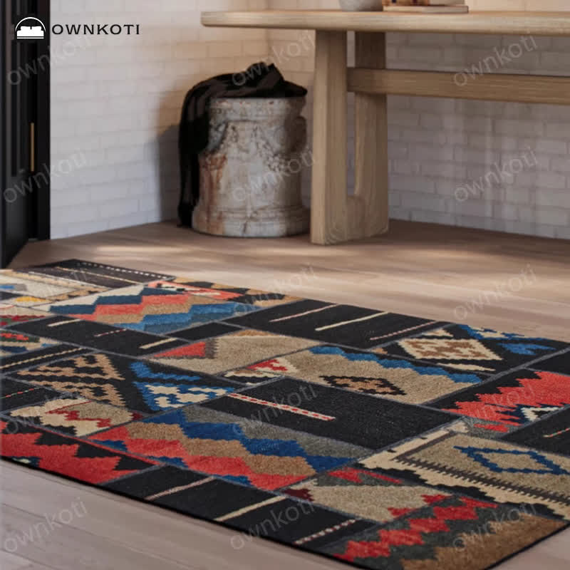 Tappeto decorativo impermeabile geometrico marocchino