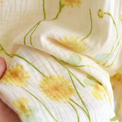 Pigiama in cardigan di garza di cotone Rural Daisy