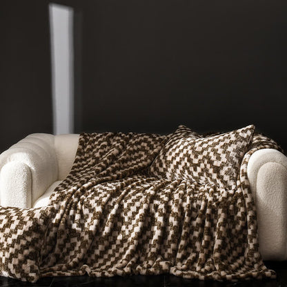Coperta moderna, calda e morbida per divano