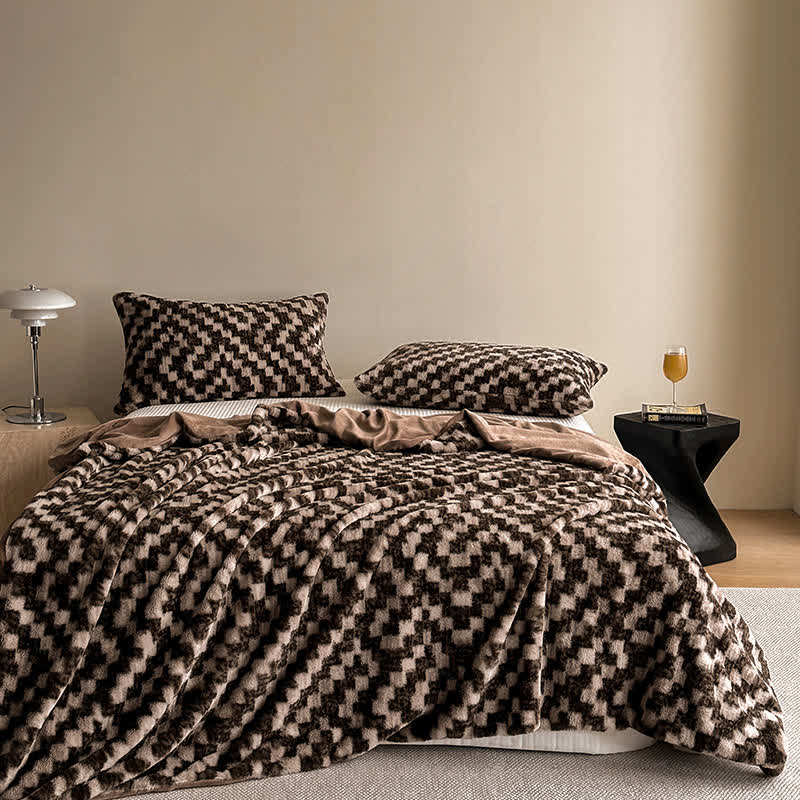 Coperta moderna, calda e morbida per divano