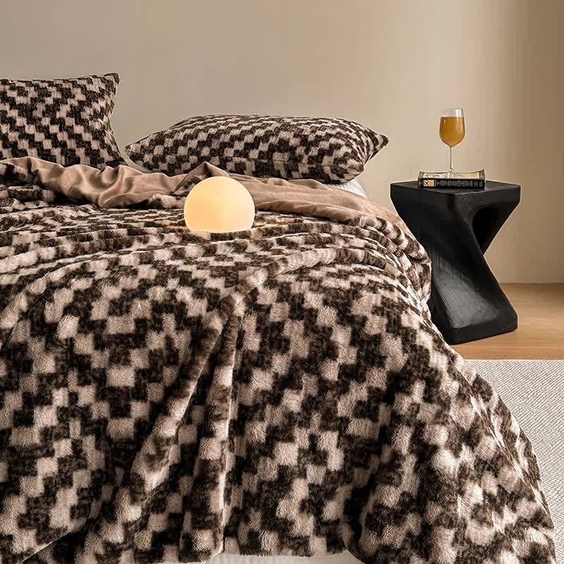 Coperta moderna, calda e morbida per divano