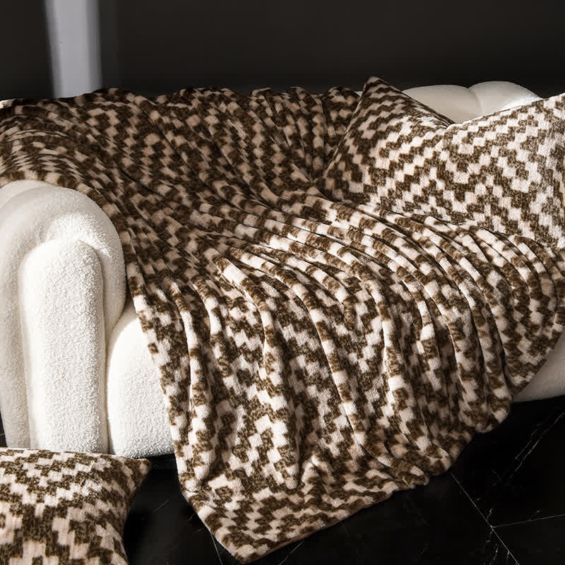 Coperta moderna, calda e morbida per divano