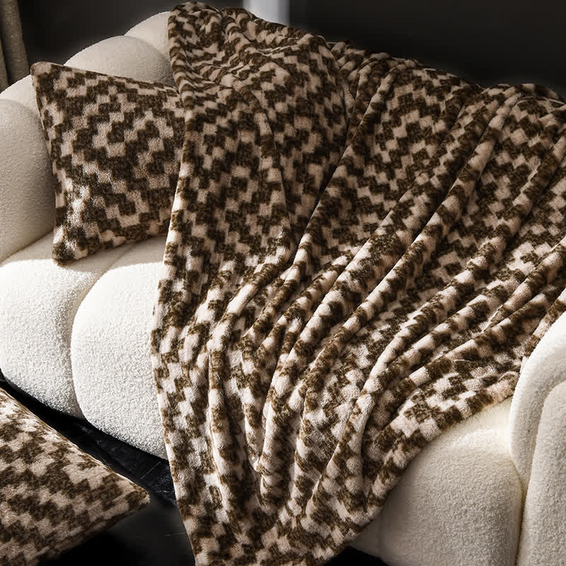 Coperta moderna, calda e morbida per divano