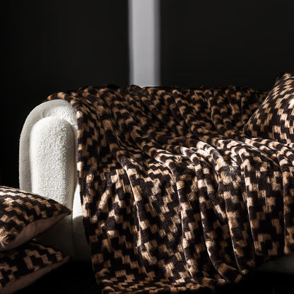 Coperta moderna, calda e morbida per divano