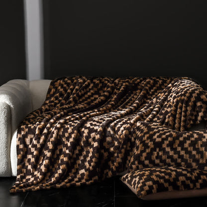 Coperta moderna, calda e morbida per divano