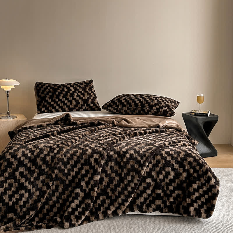 Coperta moderna, calda e morbida per divano