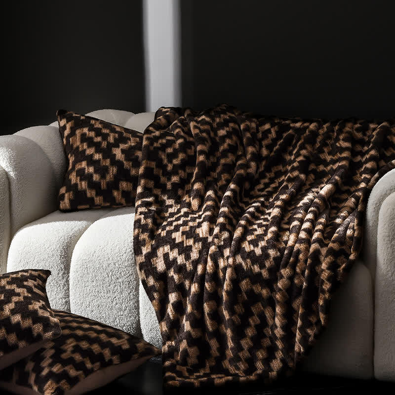 Coperta moderna, calda e morbida per divano