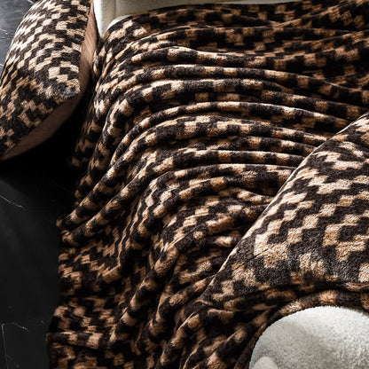 Coperta moderna, calda e morbida per divano