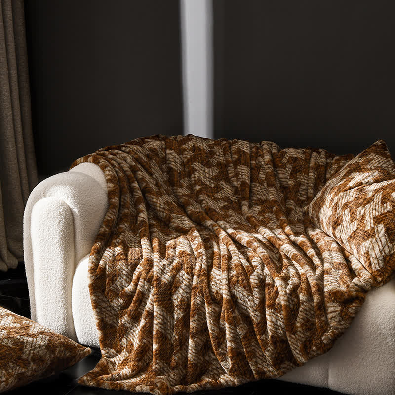 Coperta da divano in velluto a forma di mulino a vento