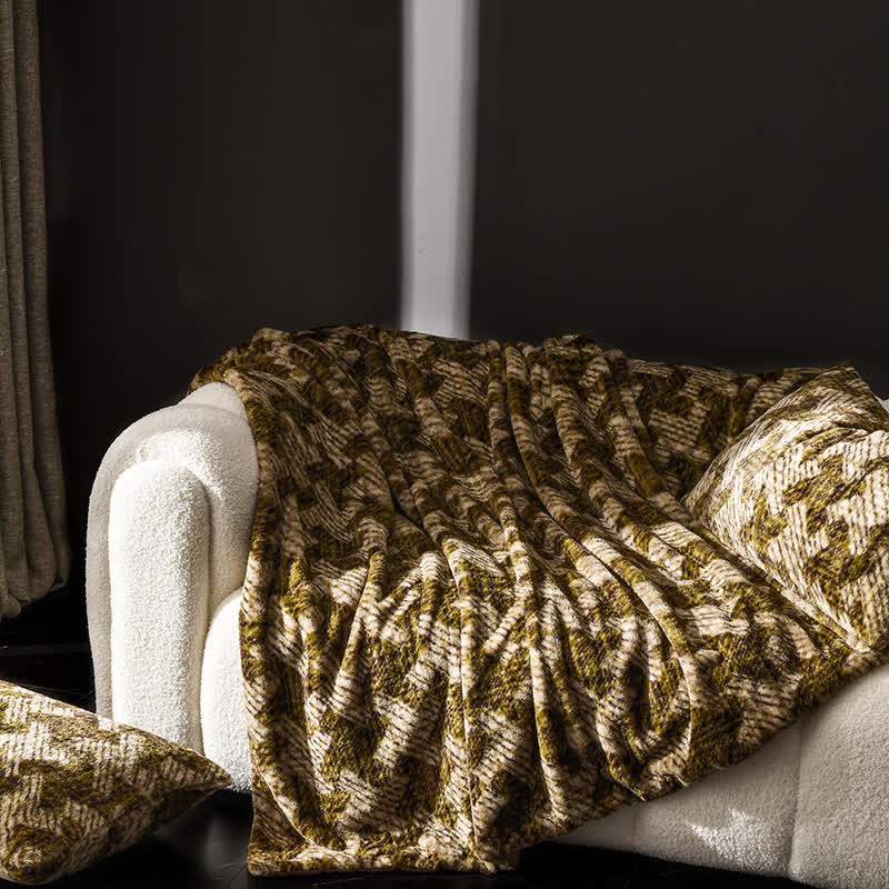 Coperta da divano in velluto a forma di mulino a vento
