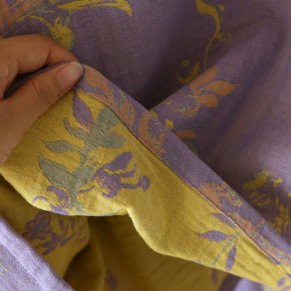 Elegante pigiama in jacquard tinto in filo floreale