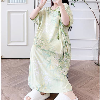 Camicia da notte lunga pastorale Refresh Plus Size