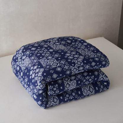 Trapunta invernale calda in garza di cotone e cashmere