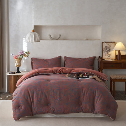 Trapunta calda vintage in garza di cotone e cashmere