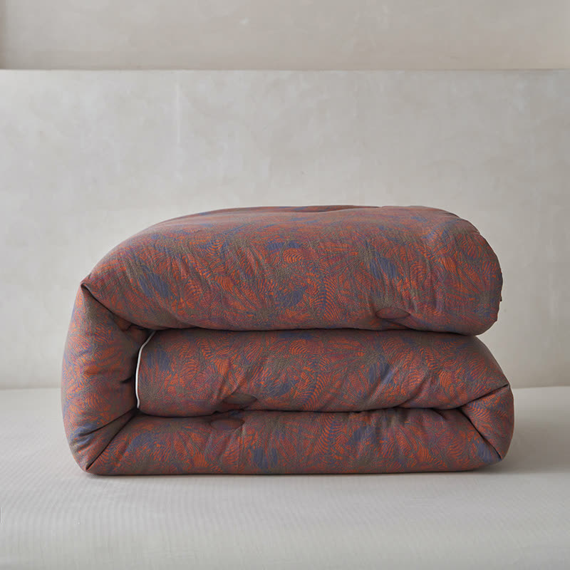 Trapunta calda vintage in garza di cotone e cashmere