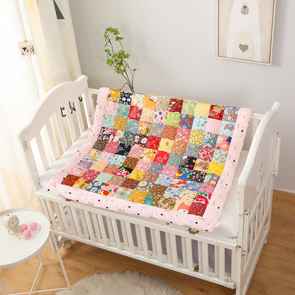 Trapunta per neonati in patchwork di puro cotone pastorale