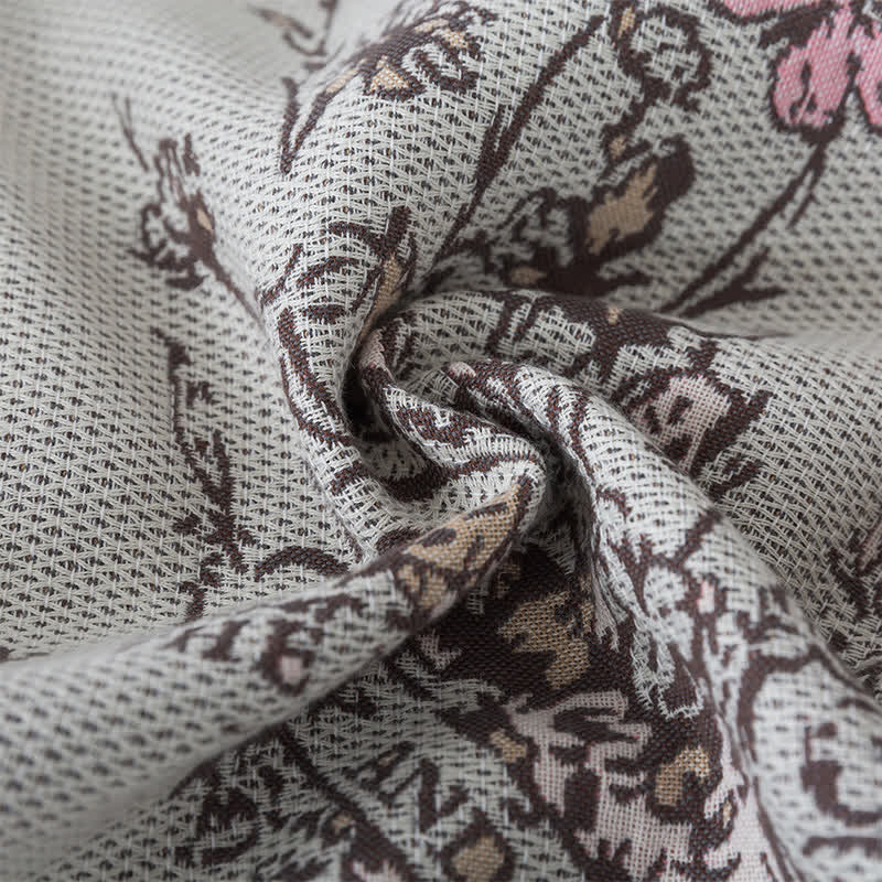 Coperta per divano con nappa a farfalla vintage