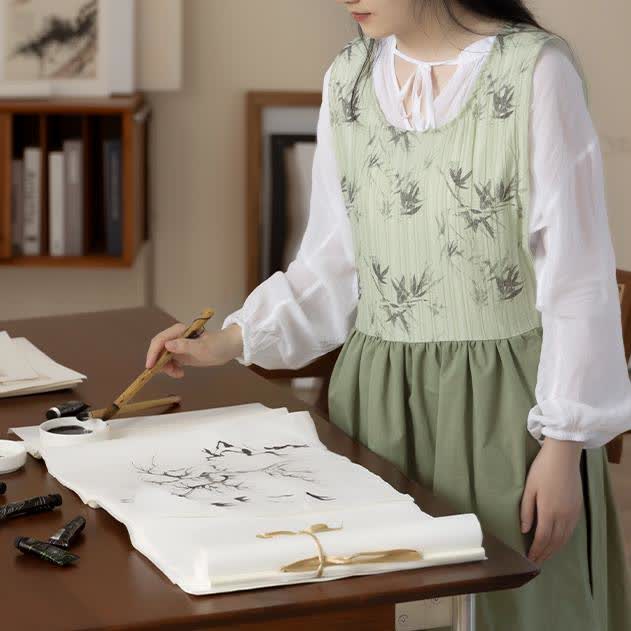 Camice da artista impermeabile in bambù pastorale