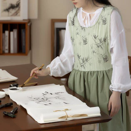 Camice da artista impermeabile in bambù pastorale