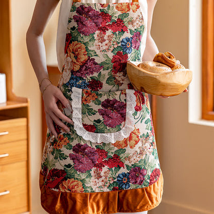 Elegante grembiule da cucina anti-olio per giardinaggio floreale
