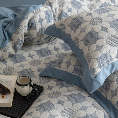 Set di biancheria da letto in garza di cotone Refresh Flower (4 pezzi)