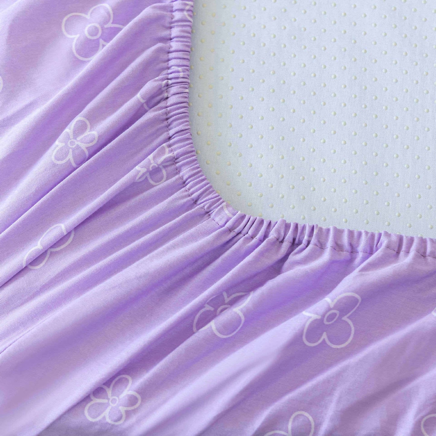 Elegante set di biancheria da letto per culla in puro cotone floreale (3 pezzi)