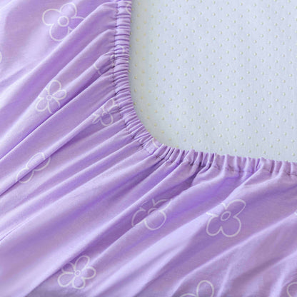 Elegante set di biancheria da letto per culla in puro cotone floreale (3 pezzi)