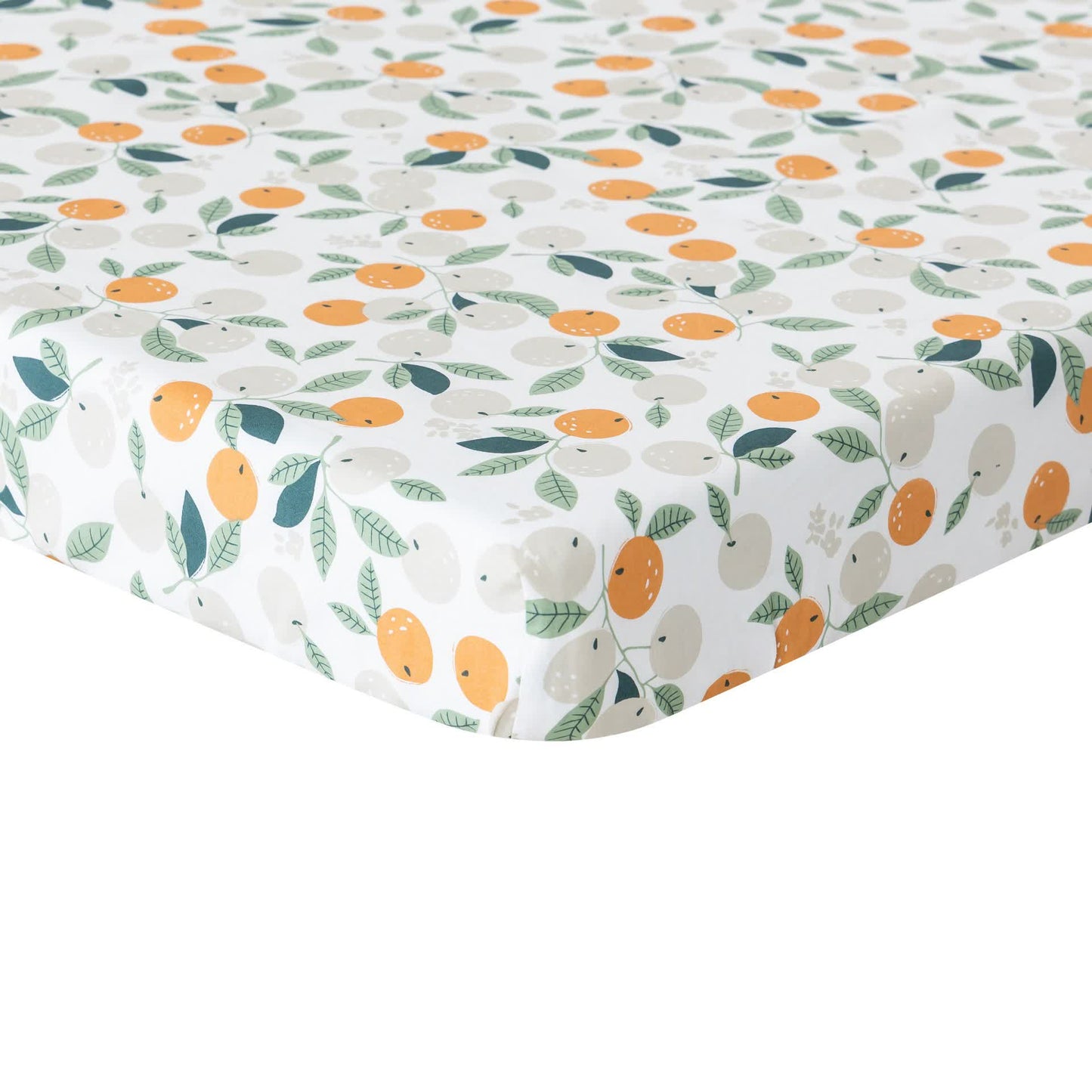 Set di biancheria da letto per culla in cotone pastorale arancione (3 pezzi)