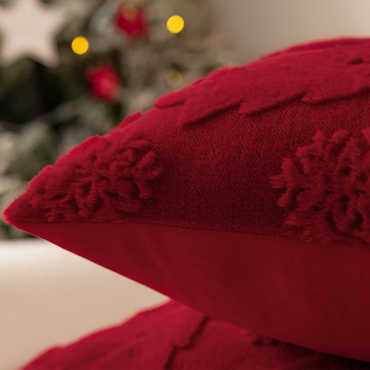 Federa decorativa per albero di Natale jacquard