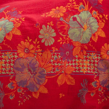 Set di biancheria da letto con bottoni floreali in puro cotone (4 pezzi)