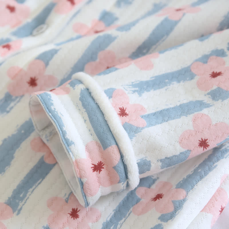 Pigiama in cotone con aria calda Refresh Flower