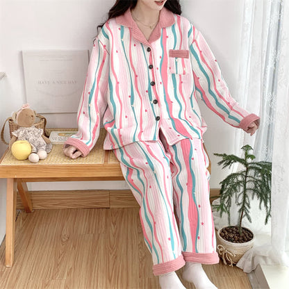 Completo da notte in cotone Soft Air taglie forti