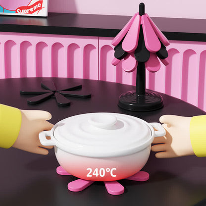 Tovaglietta isolante termica in silicone con colori sfumati