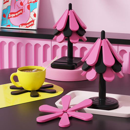 Tovaglietta isolante termica in silicone con colori sfumati