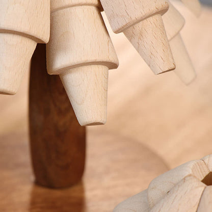 Tovaglietta isolante termica in legno a forma di albero di Natale