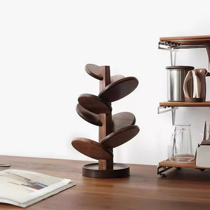 Sottobicchiere decorativo in legno a forma di albero