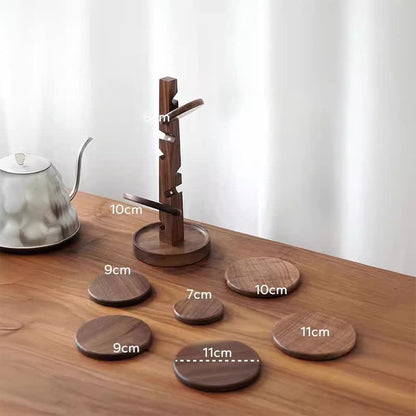 Sottobicchiere decorativo in legno a forma di albero
