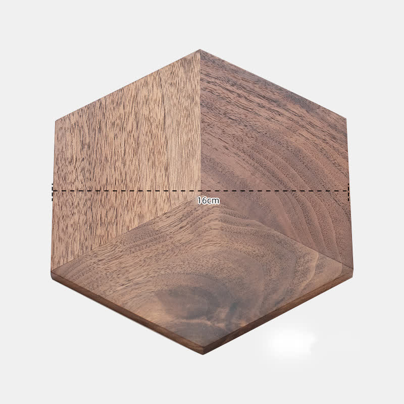 Sottobicchiere in legno a forma esagonale