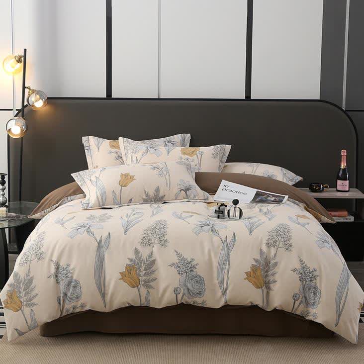 Collezione di biancheria da letto in cotone spazzolato pastorale