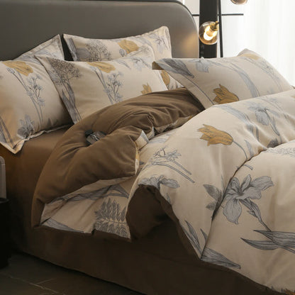 Collezione di biancheria da letto in cotone spazzolato pastorale
