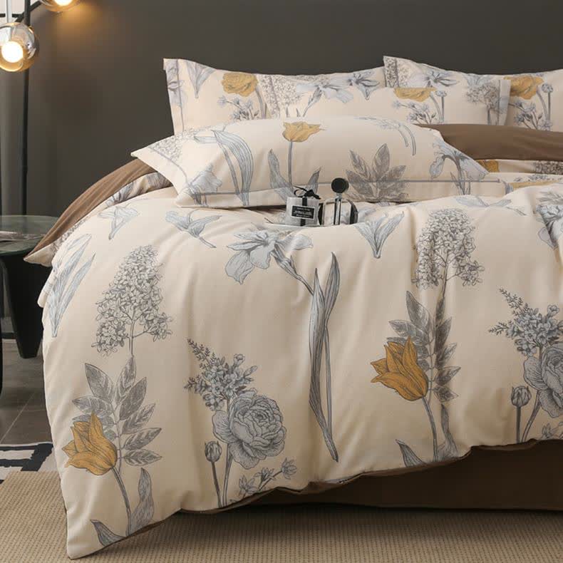Collezione di biancheria da letto in cotone spazzolato pastorale