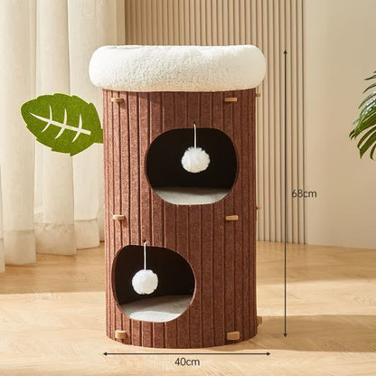 Torre per gatti antigraffio Condo Barrel