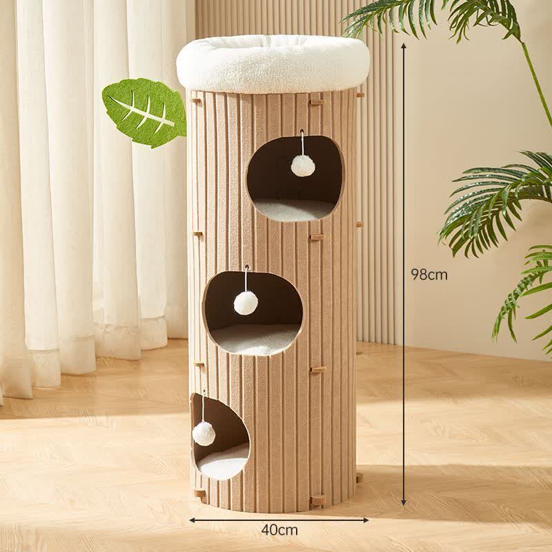 Torre per gatti antigraffio Condo Barrel