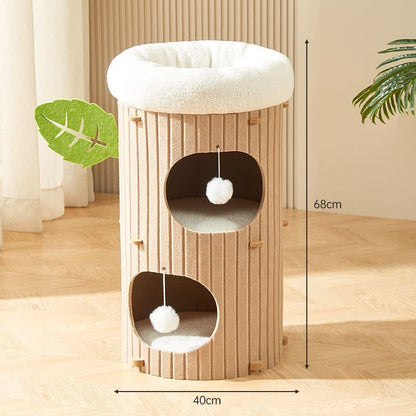 Torre per gatti antigraffio Condo Barrel