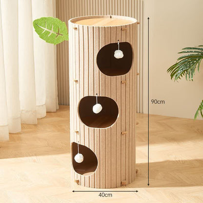 Torre per gatti antigraffio Condo Barrel