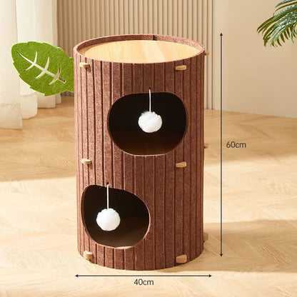 Torre per gatti antigraffio Condo Barrel